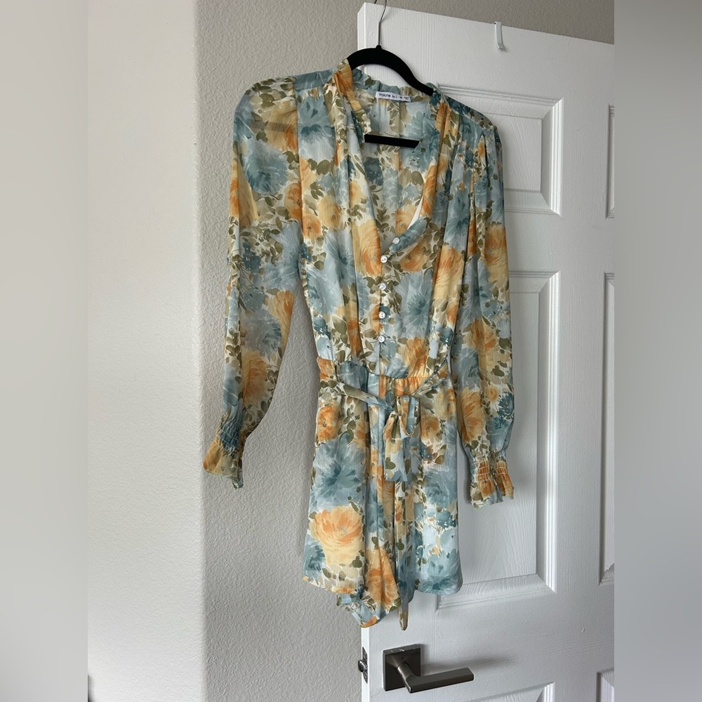 floral blue yellow and white tomper, Fraiche by J from Nordstroms